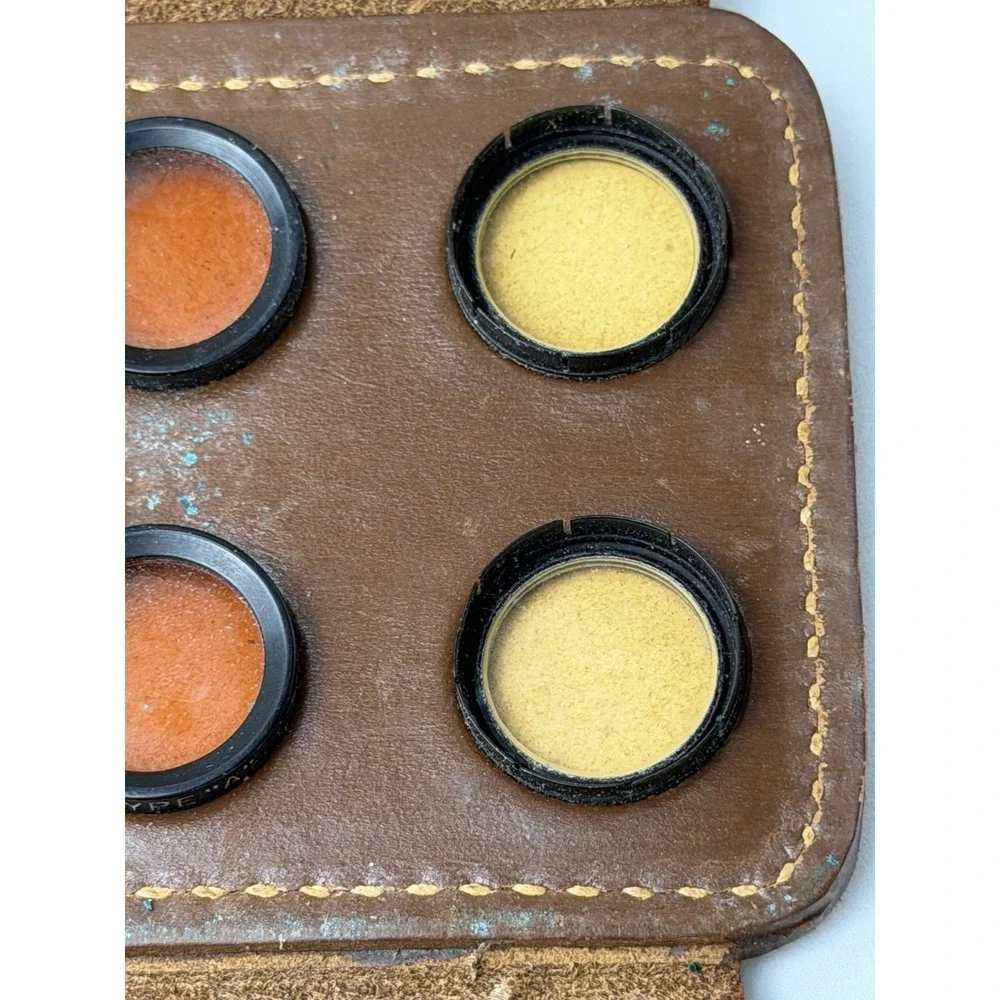 Stereo Realist Filter Set of 6 with Leather Case. Haze/ Flash/ Type A Filt #G768
